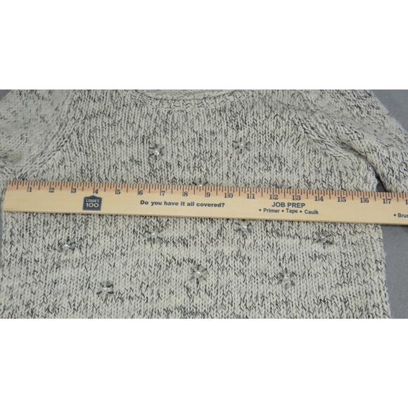 Loft Ann Taylor Cotton Wool Blend Ribbed Knit Cottagecore Sweater Women's Size S - Picture 6 of 10